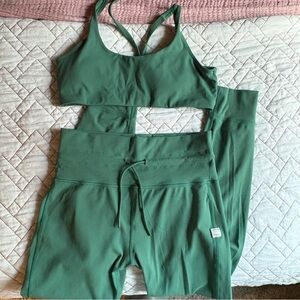 Vuori Green Activewear Set
